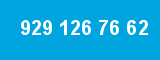 929 126 76 62 929 126 76 62